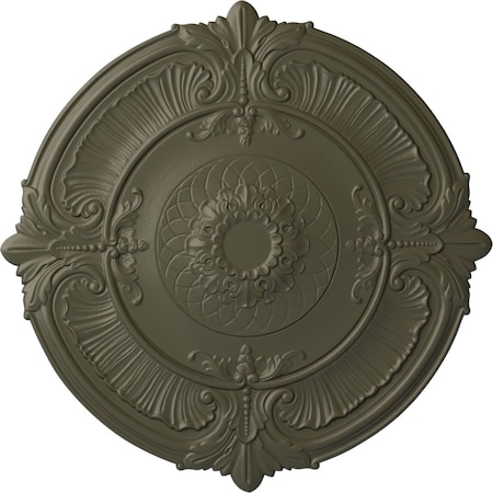 Ekena Millwork Attica Ceiling Medallion (Fits Canopies up to 3 3/4"), Hand-Painted Witch Hazel, 39 1/2"OD x 2 1/2"P CM39ATWHF